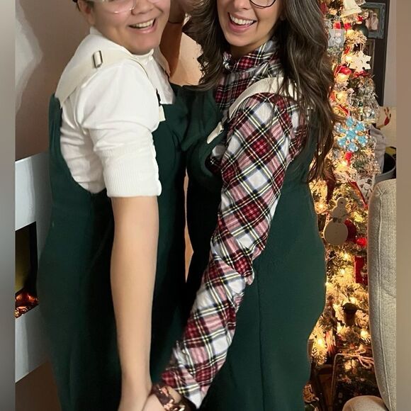 J.Crew Factory Plaid Printed Tissue Turtleneck Red Marine Salt Multi S NWOT - Picture 3 of 11